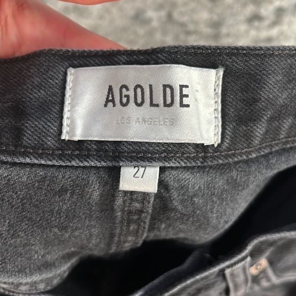 AGOLDE Black Denim Bermuda Short size 27 - Picture 6 of 6